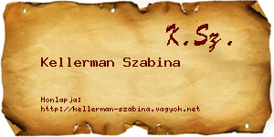 Kellerman Szabina névjegykártya